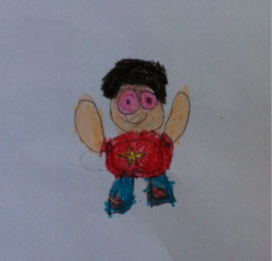 My little sister drew Steven and Balloon