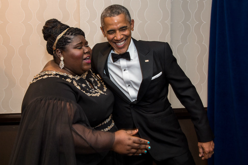 spylight-media: The White House Correspondents’ Dinner [x] Gabourey + The Obamas