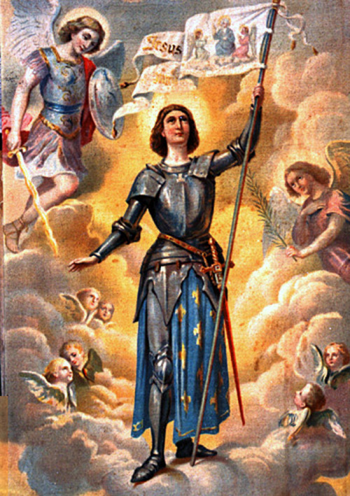 theraccolta: Painting from 1920 based upon the canonization banner for Joan of Arc