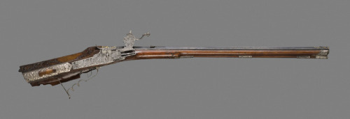 Wheelock rifle of Austrian Emperor Charles VI, crafted by Caspar Zelner, early 18th century.from The