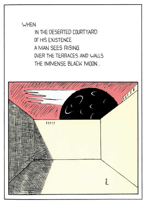 If you’re looking for a really rad and cool graphic novel, check out Poem Strip by Dino Buzzati. Buzzati was this really wonderful Italian writer who also put out The Tartar Steppe, which is basically about not waiting around for life to happen for...