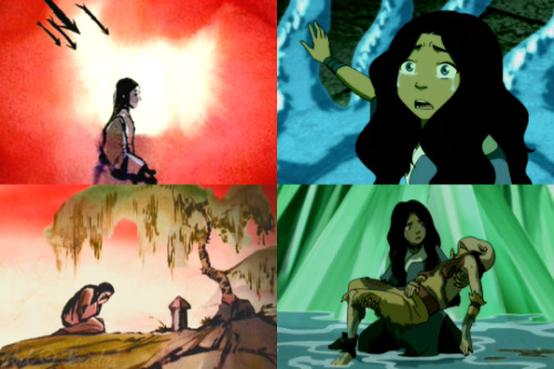 kristallioness:Katara: “These pictures tell their story. They met on top of the mountain that 