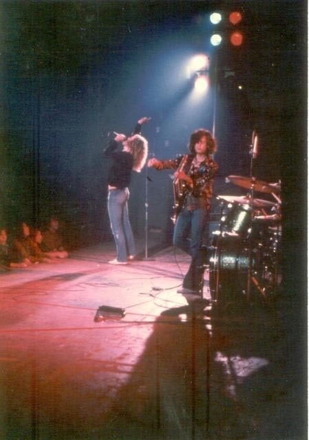 Led Zeppelin During The First Night Of The North American Tour Of 1972 At Cobo Hall, June 6.
