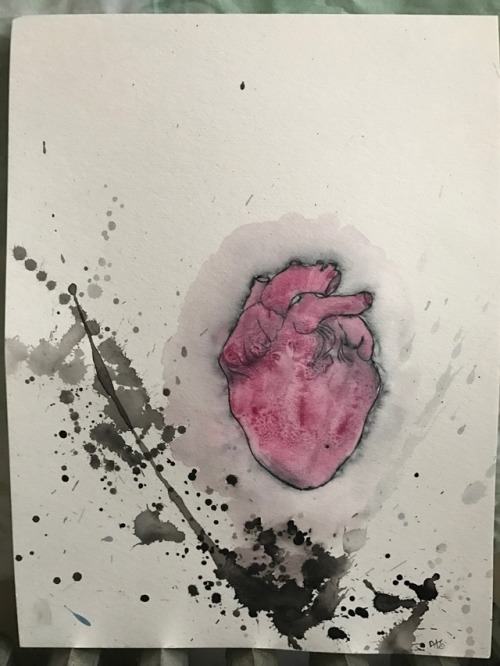 hellsatmyfeet: new heart watercolor (by me!)Online storearchive website