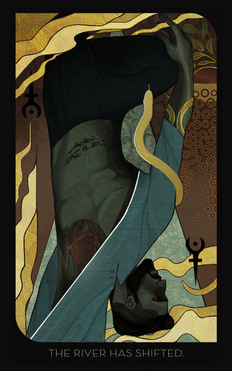 eamikkir:Rivver commissioned me again to do a hanged man tarot of their character!