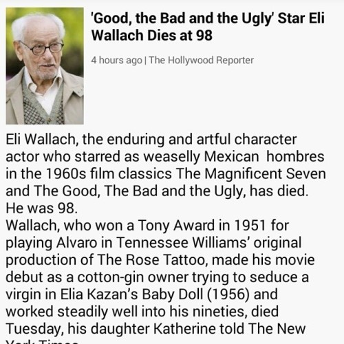 Porn Pics #actor #EliWallach R.I.P. 98 y.o.