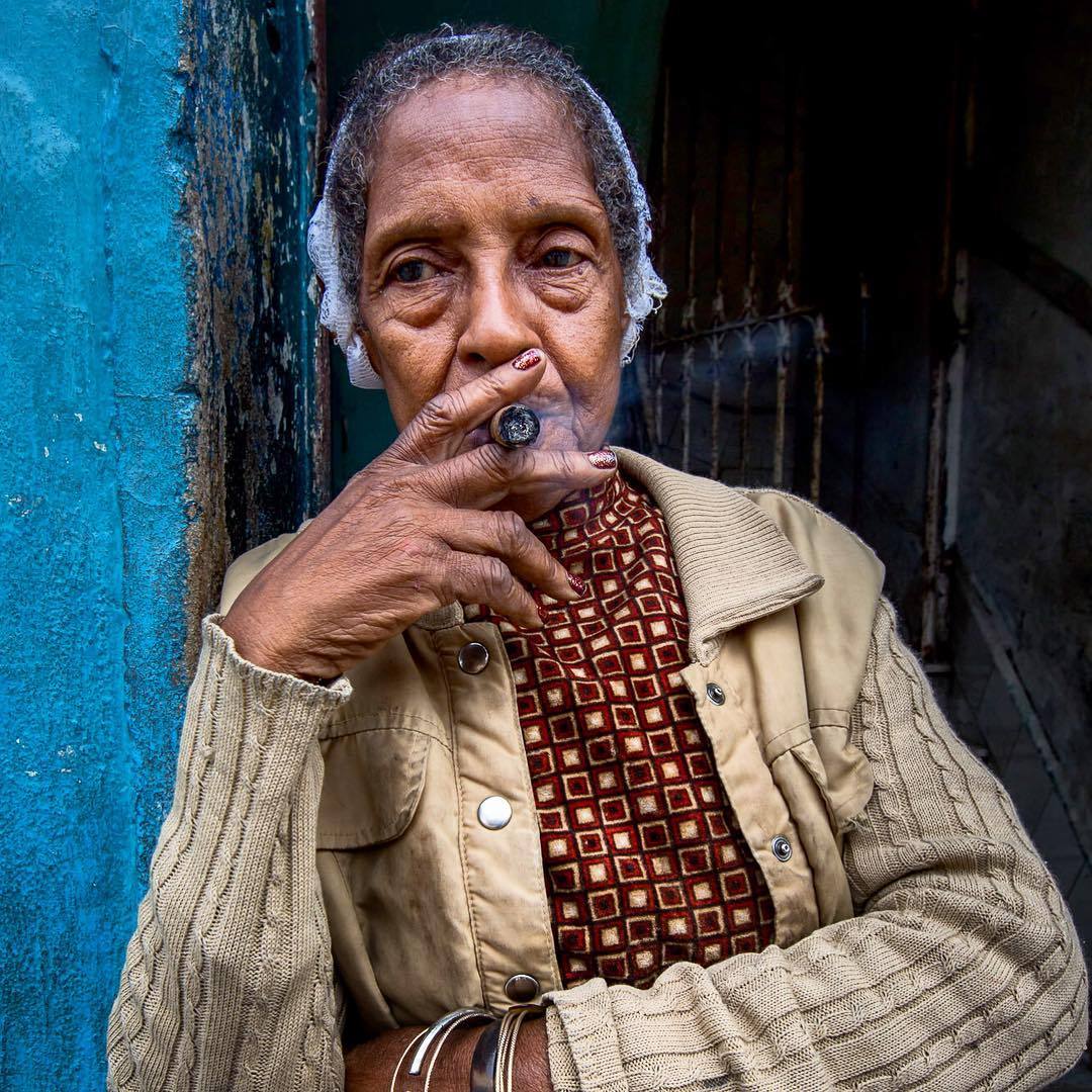 insatiabletraveler:
“ There are ladies who smoke cigars in Cuba who do it so that tourists will take a picture and pay them for it. They’re usually dressed up in some Carmen Miranda - looking outfit hanging out in touristy areas. Then there are women...