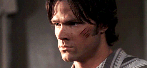 themegalosaurus:That look Sam Winchester gets in his eyes just before he goes full sex tornado (2x