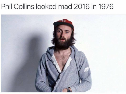 Phil Collins looked mad 2016 back in 1976
