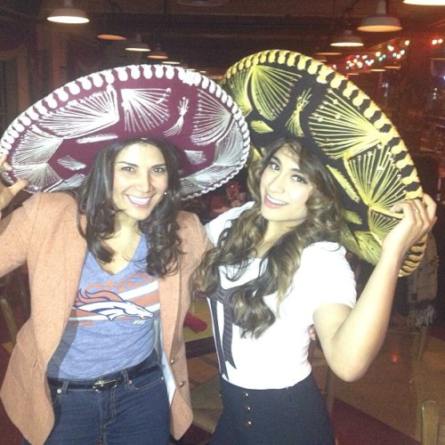 @allybrookeofficial “Mrs. Theresa and I having fun with our hats ”