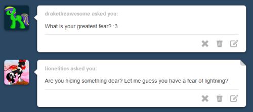 Awww! ;w; I just wanna hug this girl so bad right now. <33