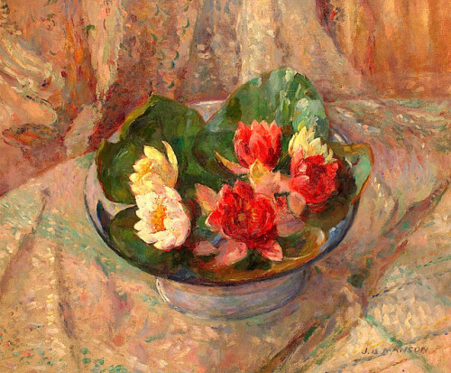 James Bolivar Manson (British, 1879–1945) Waterlilies