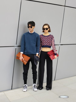 strawberrybutterfly:  주우재 &amp; 지이수 @ SFW FW 2014