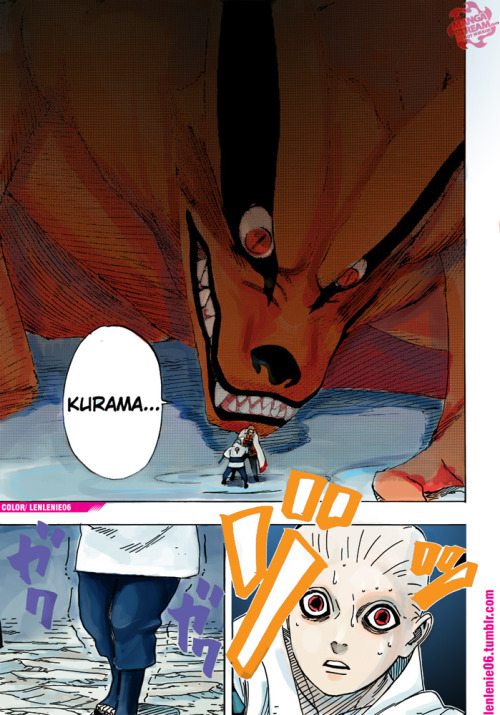 lenlenie06:  This took me a long time…but finally I’m on vacation!!!  here is … i love this chapter.. enjoy it..NARUTO GAIDEN 700+10 full chaptercolor by me (lenlenie) PART 2 hereif you see this color pages in other side, is not me..the source