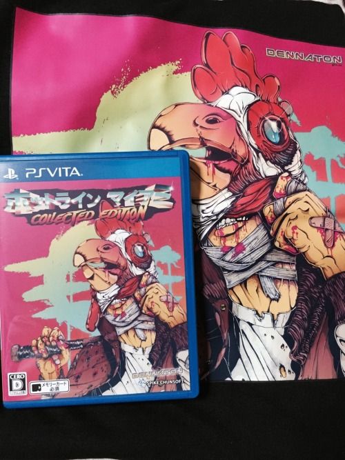 sddgtl:Hotline Miami 1 & 2 was released in Japan today！ Love this box art.