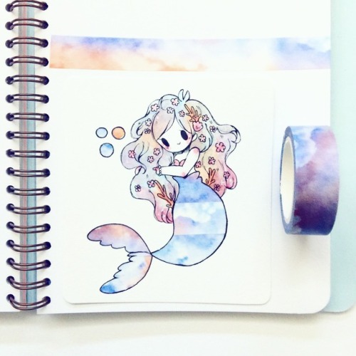 dreamy mermaid washi tape