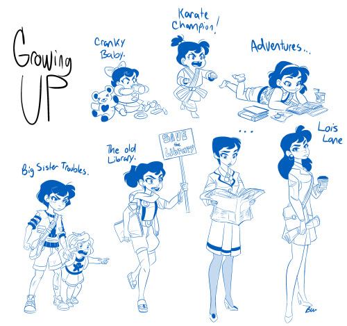 anotherbrittneywilliams:Hey guys more unposted stuff, this time sketchy designs of Lois and Clark gr