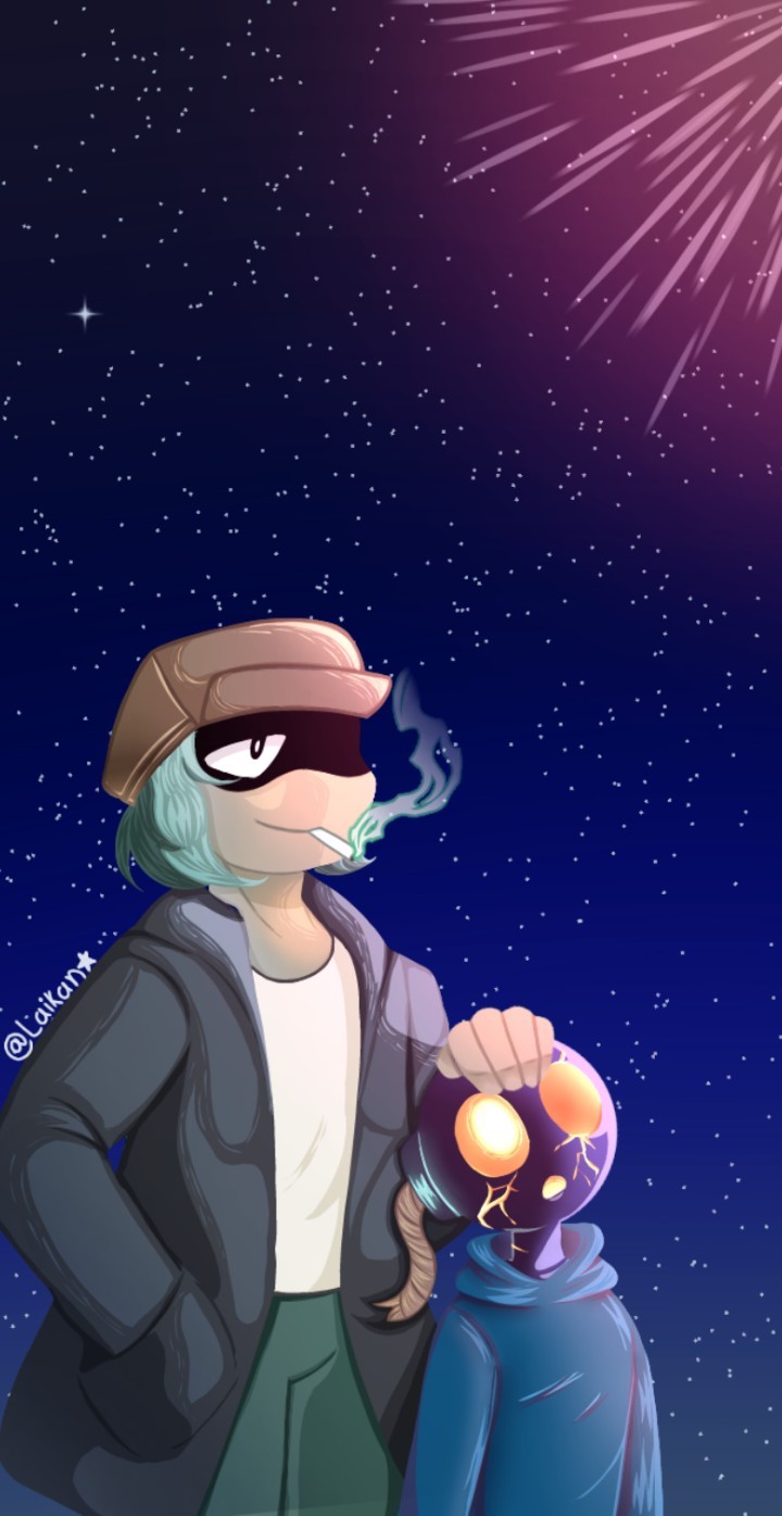 Last but not least, I gave Garcello his cigarette and the characteristic smoke that comes out of it.