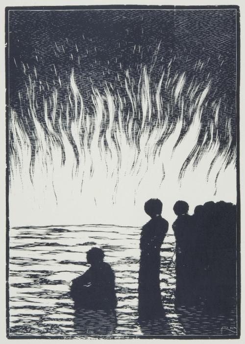 František Kobliha, Mstivá kantiléna, 1911. Xylografie