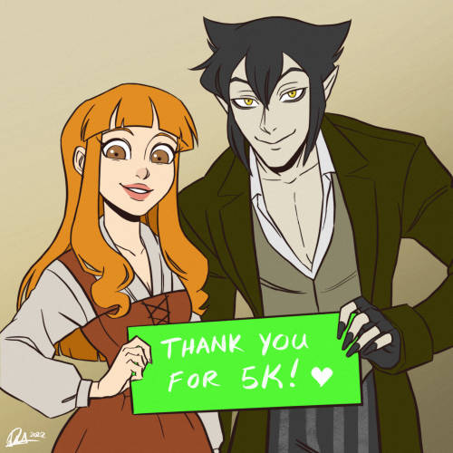  Hey, been a while! Just poppn’ in to say that Red & Wolf reached 5K subs on Webtoon Canva