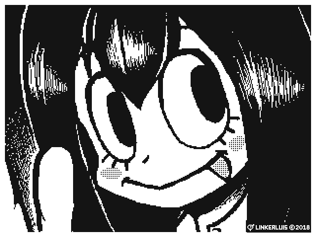 linkerluis:    Tsuyu Asui from “My Hero Academia”, made on Flipnote Studio 3D