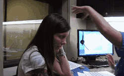 my-mom-thinks-im-stoned:  onlylolgifs:  Woman hearing for the first time  Oh my god❤️😓 