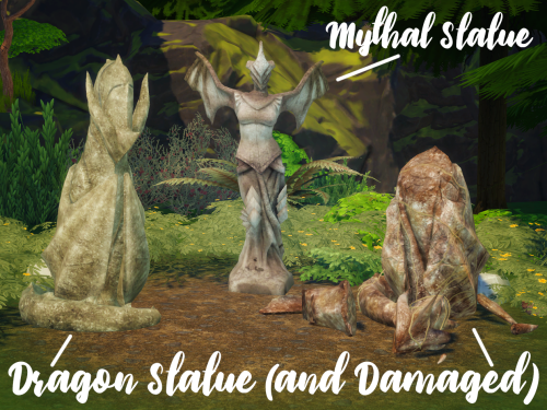 storybookhawke: Elven [Dalish] Statue Pack - for The Sims 4!20 statues converted from Dragon Age Inq