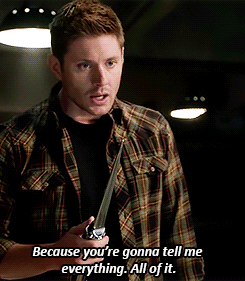 justjensenanddean:  Dean Winchester (a.k.a The Badass) | 10x10 - “The Hunter Games” 