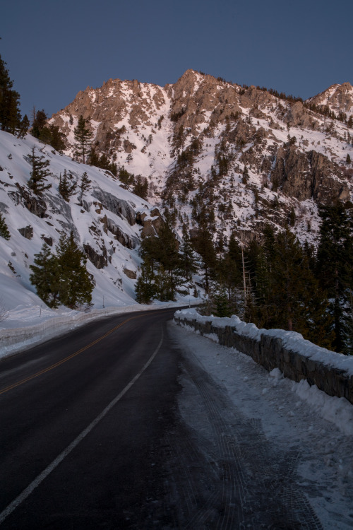 life on the road - driving through tahoe and nevada - january 2019