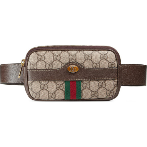 Gucci Ophidia Gg Supreme Belted Iphone Case ❤ liked on Polyvore (see more fanny bags)