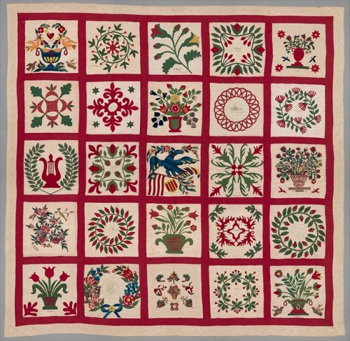 met-american-decor: Quilt, Album pattern by Elizabeth Morrison, American Decorative ArtsBequest of M