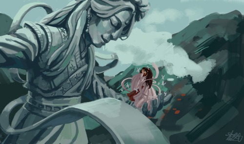 swords-andsandals: finished tgcf for the first time so I drew my favourite bit of book 5 :)