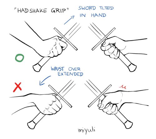 tautorocker:

thestuffedalligator:

miyuliart:
Gripping a sword overview


I like how this is both art reference and a guide to more efficiently smite your enemies



Tumblr is nothing if not practical #sword#swords#art ref#art refs#tuts