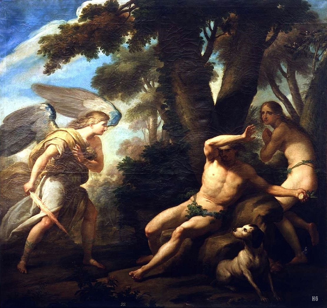 QUEST FOR BEAUTY — Adam and Eve Expelled from Paradise. 1761. Louis