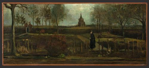 centuriespast:Vincent van Gogh’s “The Parsonage Garden at Nuenen in Spring” (1884), which was stolen overnight in the Netherlands.Credit…via Groninger Museum