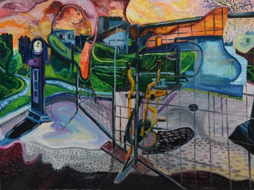 Henry Hudson The Closed Off Outdoor Gym - 6:00am, 2020oil on canvas