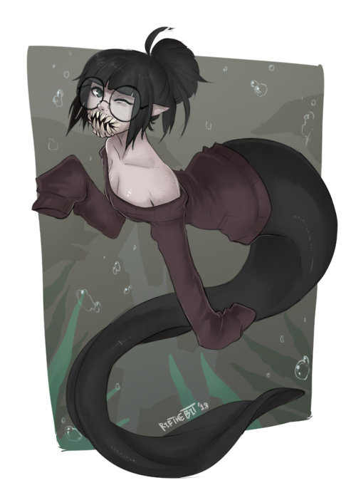 rifthebit: Day 5 and 6 mermayMermaid ver sion for :- oc of @licheart :3-Sequent of of @dammitfoxyart
