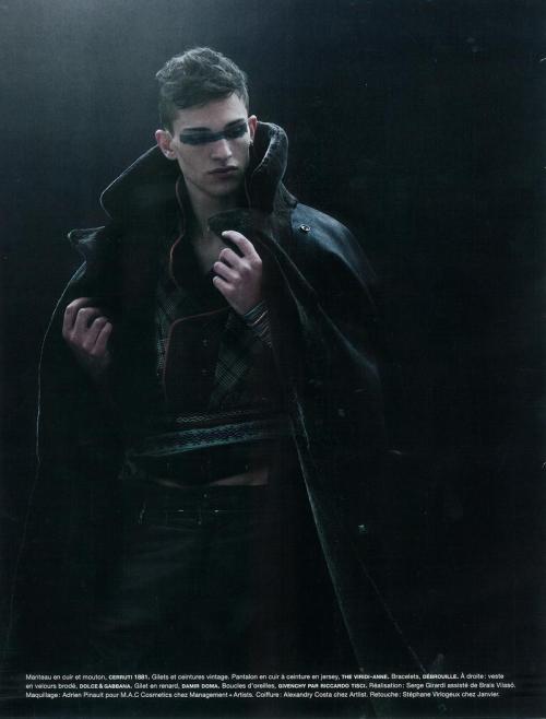 noiremagazine: (via NOMADES (Numero Homme)) Jean Baptiste Mondino Photographer, Serge Gira