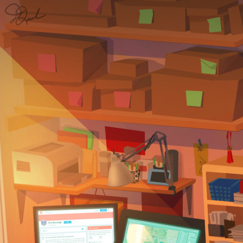 I painted my work station/bedroom just for kicks - it looks worse in person haha.  Yes, I lurk Reddi