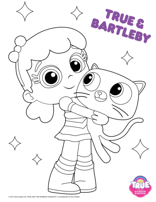 Hey everyone! Today I have some True and the rainbow kingdom coloring pages for you all!Fill it out 