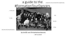 onlyblackgirl:  formationtourdancers:  The