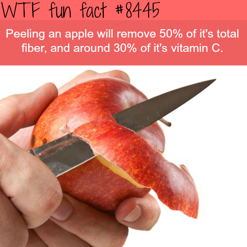 yourownpetard:  thecybersmith:  wtf-fun-factss:  Why you shouldn’t peel an apple