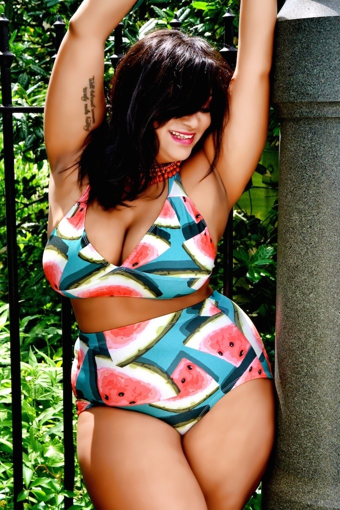 killerkurves:  Denise Mercedes in rue107′s Olivia’ Bikini Top &amp; Kyra’
