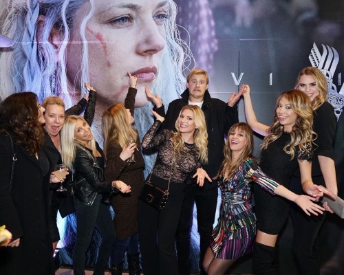 Vikings cast at last season’s premiere