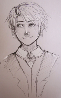 vyke13:  Decided to draw Alfred from my rusame