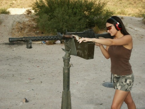 Porn photo defense-weaponry:  Girls with Guns, part