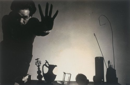 circus-sonata:by Shoji Ueda / 植田正治Midnight Self-portrait, 1949 