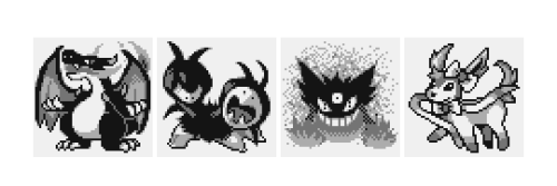 rokkanart:Some Pokémon from Generations 3 to 6 re-imagined as how they’d appear in the original game
