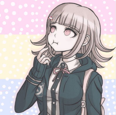 Pastel + Pansexual Chiaki Nanami Icons
