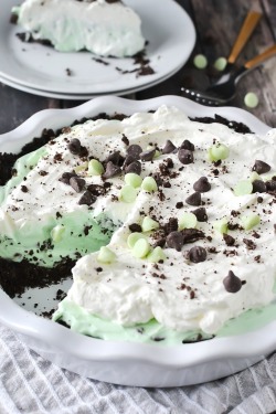 sweetoothgirl:    NO-BAKE MINT CHOCOLATE